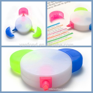 Customized logo mini multi color highlighter pen